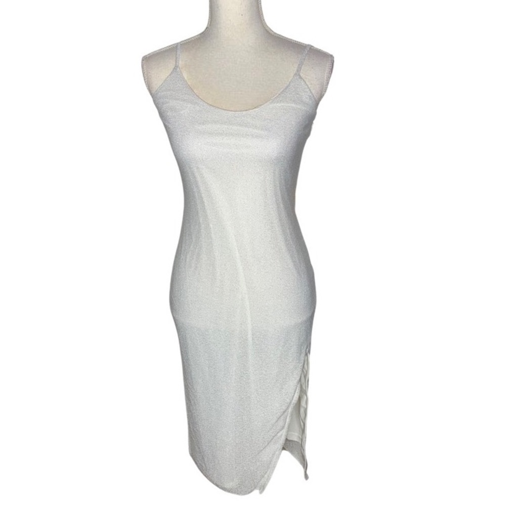 NWT Honey Punch Silver Glitter Dress
